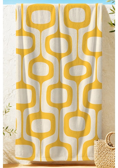 Sarı Geometrik Modern Plaj Havlusu-retro Minimalist Beyaz Havuz Deniz Hızlı Kuruyan Mikrofiber Havlu Yumuşak Tınısı Sarı Geometrik Modern Plaj Havlusu-retro Minimalist Beyaz Havuz Deniz Hızlı Kuruyan Mikrofiber Havlu Yumuşak Tınısı