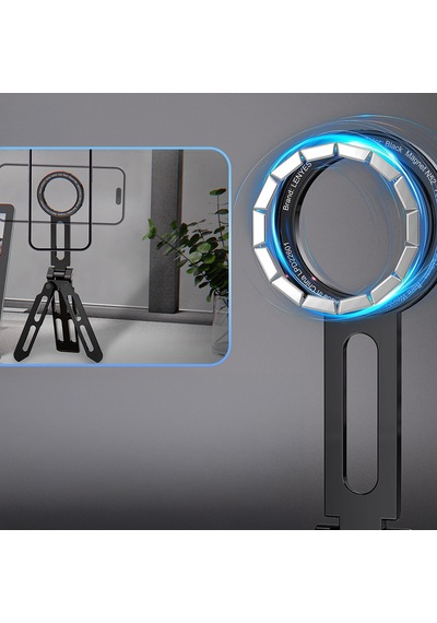 Lenyes Cr208 Ayarlanabilir Ayaklı Magnetik Telefon Standı Siyah