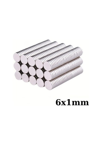 6x1mm Neodyum Güçlü Mıknatıs - Neodim Magnet