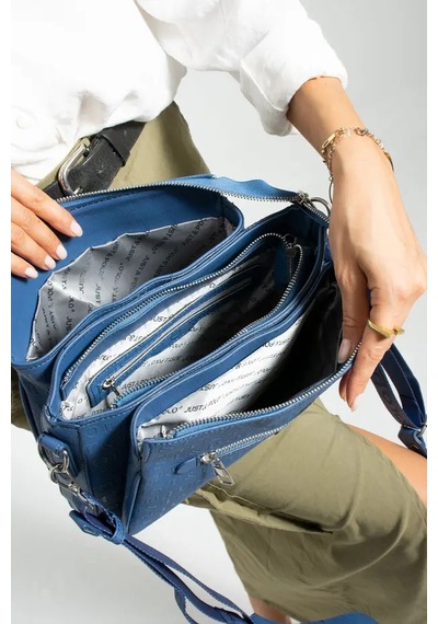 Just Polo Kadın Bol Gözlü Ayarlanabilir Askılı Şık Omuz Çantası Shoulder Bag Petrol