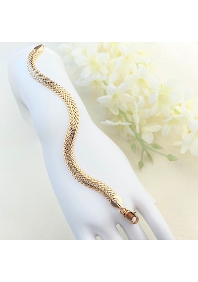 Kyver Kadın Bileklik Yassı Balıksırtı Model Kararmaz Xuping Vip Seri Ürün Rose 19 Cm Rose Gold Kyver Kadın Bileklik Yassı Balıksırtı Model Kararmaz Xuping Vip Seri Ürün Rose 19 Cm Rose Gold