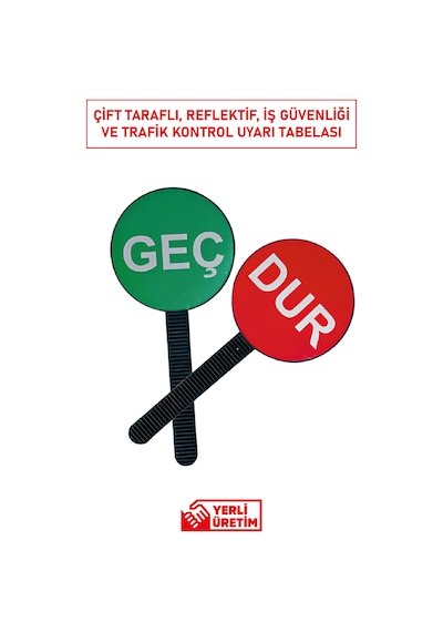 Ge 6050 El Tipi Dur Geç Levhası Plastik Gövde, Çift Taraflı Ve Dayanıklı İş Güvenliği Tabelası