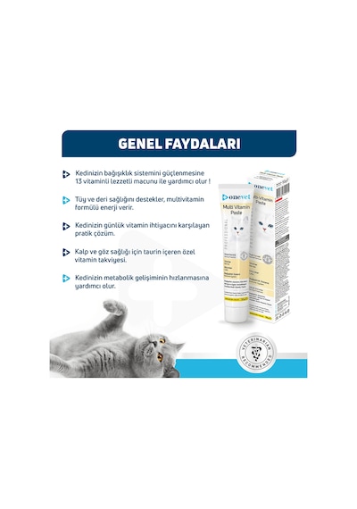 Onevet Kedi Maltı 50 gr Multivitamin Malt Macunu