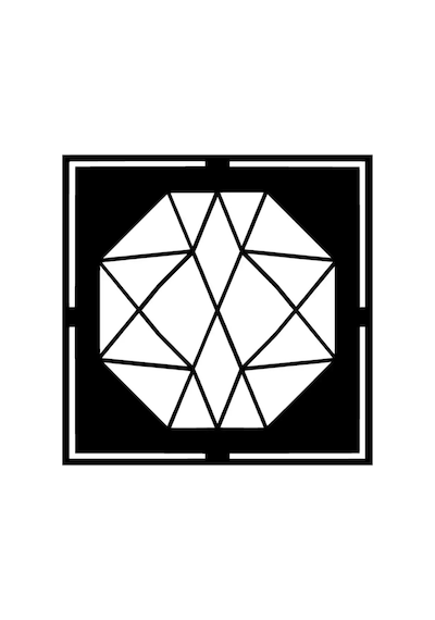 Geometrik Şekil Kaliteli Kaliteli Sticker 10 X 10 Cm