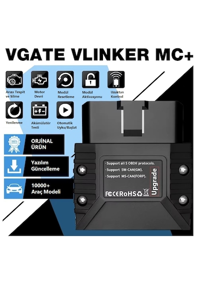 Vlinker Mc + 4.0 Obd2 Araç Teşhis Cihazı