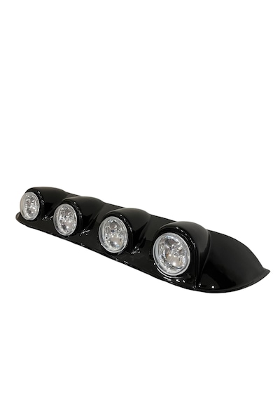 Universal Parlak Siyah Off Road Tepe Sis Lambası Yuvarlak Tüm Ara