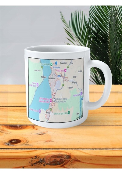 Çanakkale Baskılı Kupa Bardak Kişiye Özel Desen 1 Çok Renkli