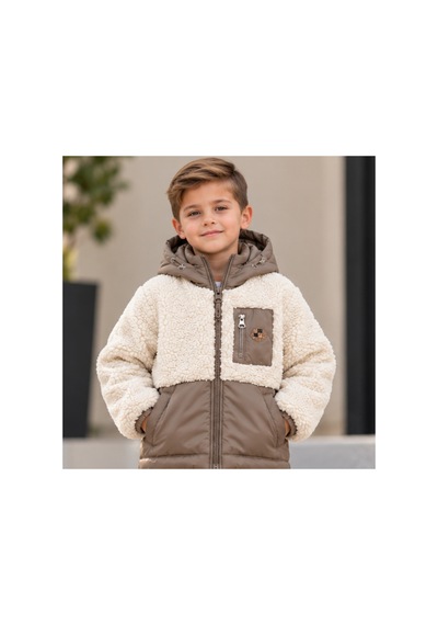 Maxx Kleın Erkek Çocuk Toprak Rengi Kapüşonlu Peluş Görünümlü Mont Fermuarlı Cepli, İki Renkli Günlük Çocuk Dış Giyim Kahverengi Maxx Kleın Erkek Çocuk Toprak Rengi Kapüşonlu Peluş Görünümlü Mont Fermuarlı Cepli, İki Renkli Günlük Çocuk Dış Giyim Kahverengi