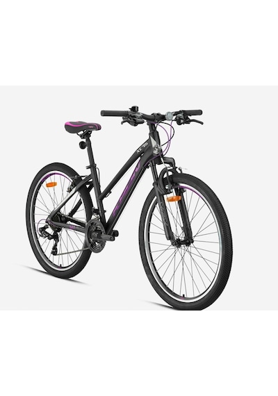 Kron Xc 75 Lady 26" Jant 14 Kadro 21 Vites V Fren Bayan Dağ Bisikleti Mat Siyah Mor Bej Siyah-mor
