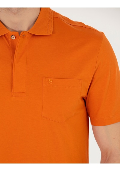 Pierre Cardin Kahverengi Regular Fit %100 Pamuk Merserize Düğmeli Polo Yaka Basic Tişört