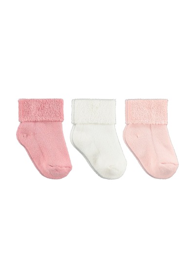 Civil Baby Basic Kıvrık Havlu 6- 3'lü Bebek Kız Çorap Set Standart