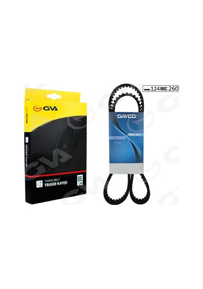 Gva Triger Kayışı Eksantrik Kayışı Toyota Corolla 1.3l 4e-fe Enjeksiyonlu Ee111 99-00 124x260 Gva 58124260 1356811080 1356819105 1356819106