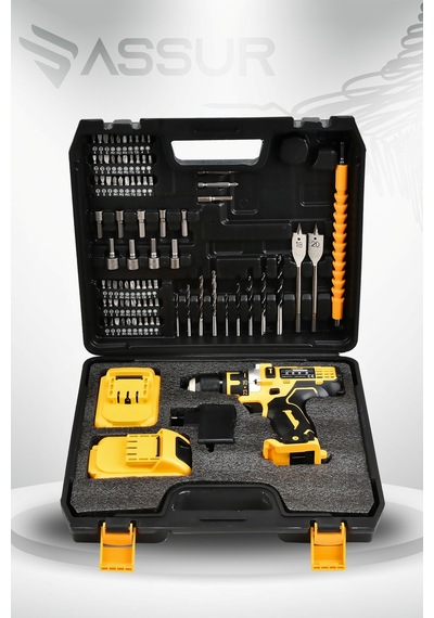Assur ASR008 12V Çift Akülü Vidalama Sarı