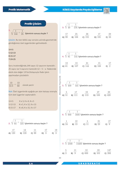 Pratik Matematik 77 Pratik Taktik Tyt-dgs-kpss-ales-ags-lgs Atacbala Yayıncılık