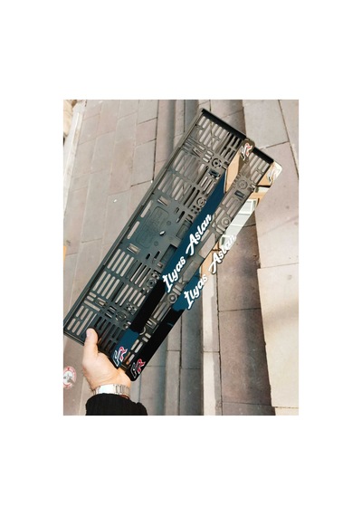 Plakalık Lazer Kesim Pleksi 2 Adet Fr Logolu İsimli Plakalık Kişiye Özel Plakalık - 784762001