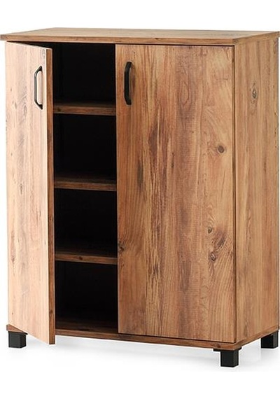 Ekonomik 2 Kapaklı Ayakkabılık 71x35x89cm Demonte 001