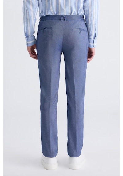 D's Damat Ds Damat Slim Fit Lacivert Armürlü Rayon Jogger Pantolon 2hc03s2053230 101