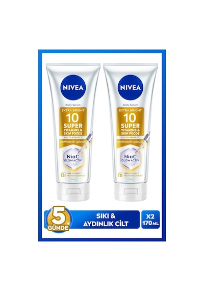 Spf15 Super10 Serum Etkili Sıkılaştırıcı Ve Aydınlatıcı Vücut Losyonu 170ml, Nemlendirici,c Vitamini
