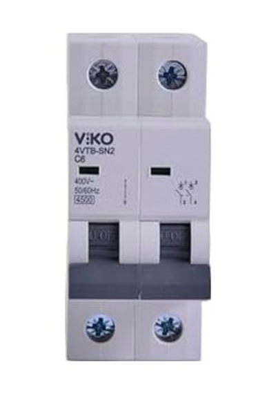 4vtb-2c06 Otomatik Sigorta 4,5ka C Tipi 2 Kutup 06a