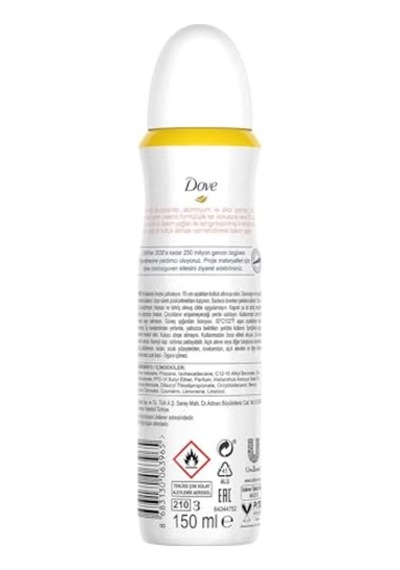 Dove Kadın Deodorant%0 Alüminyum Limon Çiçeği & Vanilya 150ml