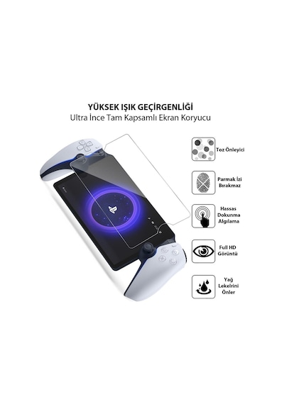 Playstation Ps Portal Oyun Konsolu 9h Nano Temperli Cam Ekran Koruyucu-2 Adet