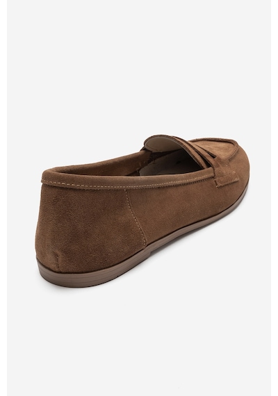 Luvishoes F02 Toprak Süet Kadın Babet Toprak