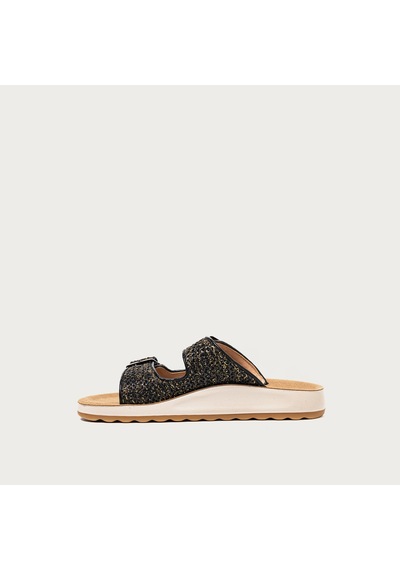 6303-black Terlik Kadın 77 249 Yc Fly Flot Cloth Siyah