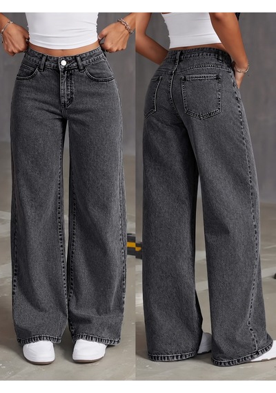 Bhrwear Kadın Yüksek Bel Cep Detaylı Kot Pantolon Renkli