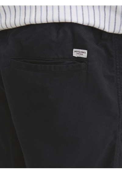 Jack & Jones Erkek Keten Karışımlı Şort - Jaiden - 12274968 Black