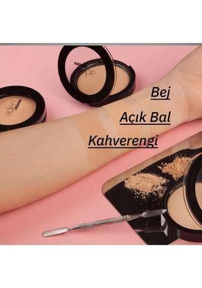Aden Silky Matt Compact Powder - İpeksi Mat Pudra 03 Soft Honey Açık Bal 0