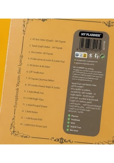 Premium Scrapbook & Journaling Yapım Seti Genel