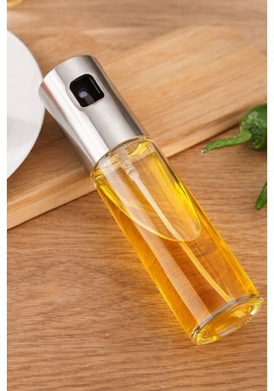 Yağ & Sos Sprey Şişesi 100 Ml Cam Gövdeli, Püskürtmeli, Çok Amaçlı Şeffaf Diğer