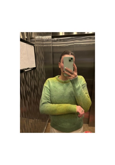 Maison Velora Kadın Yeşil Bisiklet Yaka Degrade Renk Geçişli Uzun Kollu Basic Triko Kazak Yeşil Degrade 923424312 Yeşil Degrade Maison Velora Kadın Yeşil Bisiklet Yaka Degrade Renk Geçişli Uzun Kollu Basic Triko Kazak Yeşil Degrade 923424312 Yeşil Degrade