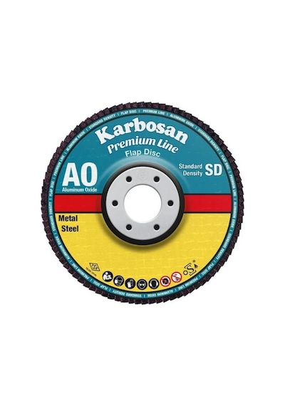 Karbosan 115x22.23 Premium Line Ao Sd Flap Disk Zımpara 120 Kum 982995