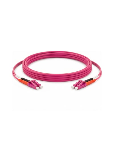 Alfafonet Lc/pc-lc/pc Multimode Om4 Dupleks 3 Metre Fiber Patch Cord
