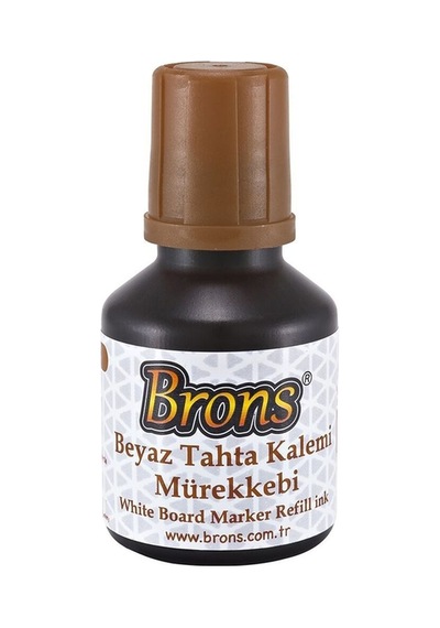 Beyaz Tahta Kalem Mürekkebi 30 Ml - Kahverengi Kahverengi