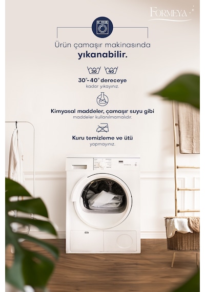 6 Parça Bavul Valiz Seyahat Çantası Düzenleyicisi Çizgili Beyaz - Gri