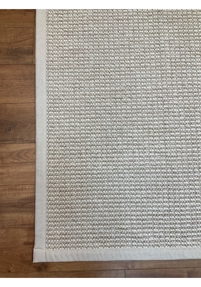 Saraz Halı Kumaş Bordür Gri Bukle Antrasit Bordür Halı Salon Koridor Mutfak Çocuk Odası Halısı Kilim S267 Bej - Krem