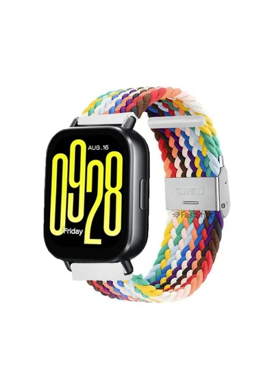 Xiaomi Redmi Watch 5 Acitve / 5 Lite Uyumlu Metal Clips Kumaş Örgü Akıllı Saat Kordon