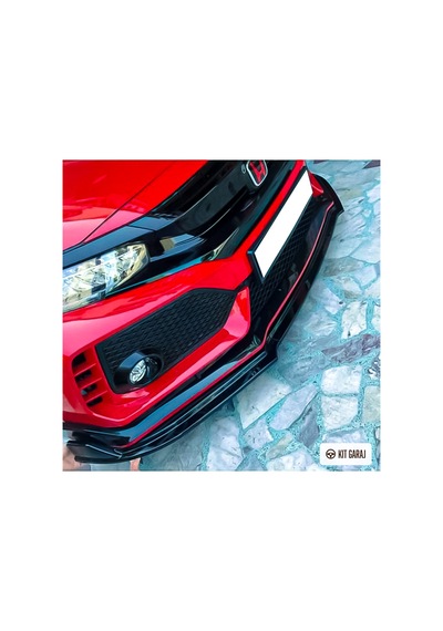 Kit Garaj Honda Civic Fc5 2016-2021 Typer 3 Parça Piano Black Ön Lip Plastik Boyalı