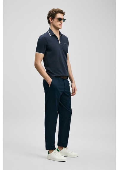 Lufian Chase Erkek Polo Yaka T-shirt 111040236 Lacivert