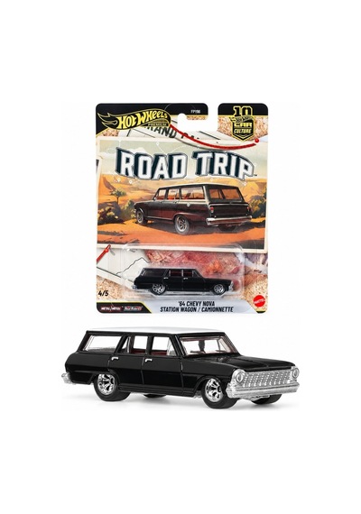 Hot Wheels Premium Car Culture 64 Chevy Nova Statıon Wagon Fpy86-jkf39 Siyah