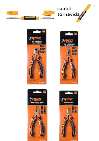 Rico Mini Pense Seti Kargaburun Yankeski Kerpeten 4 Parça
