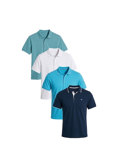 Buratti Erkek T Shirt 590211827s4 İndigo-mavi-aquamavi-beyaz Aqua Mavi