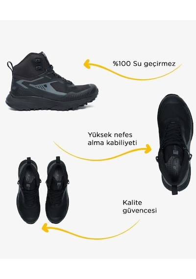 Greyder 18880 Erkek Su Geçirmez Outdoor Bot Siyah