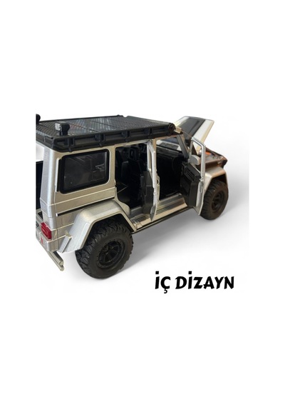 Çek Bırak Işıklı Ve Sesli Off Road Jeep 23 Cm Çekme Halat İpli Metal Kasa Açılabilir Kapılar 43828170
