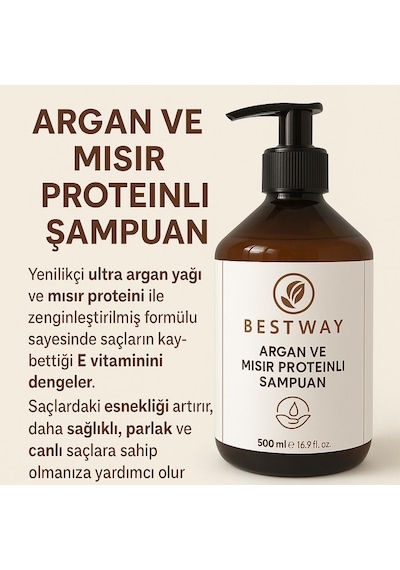 Bestway Argan Ve Mısır Proteinli Şampuan