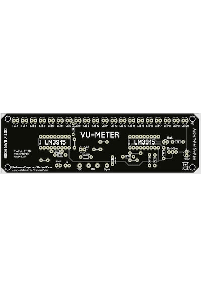 20 Led 60Db Vu-Metre Devresi - Lm3915 Vu-Meter