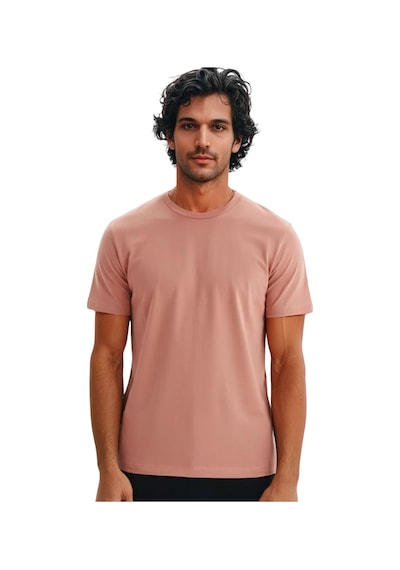 Ar-ma Erkek Regular Fit Pamuk Süprem Basic Bisiklet Yaka Tişört Y31344408002 Pembe 2XL