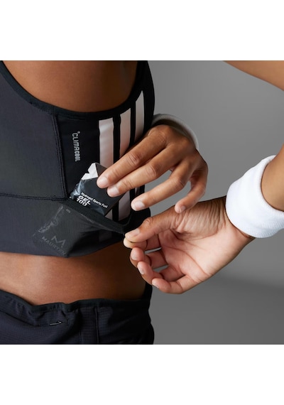 Adidas Adizero Running Gel Pocket Crop Kadın Atlet C-adıjn7162b30a00 Siyah